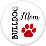20MM team Sport glass snaps buttons