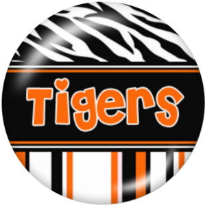 20MM team Sport glass snaps buttons