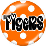 20MM team Sport glass snaps buttons