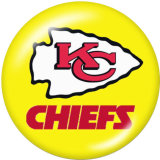 20MM team Sport glass snaps buttons