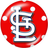 20MM team Sport glass snaps buttons