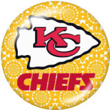 20MM team Sport glass snaps buttons