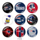 20MM team Sport glass snaps buttons
