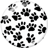 20MM Animal design  Print glass snaps buttons