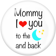 20MM family Print glass snaps buttons