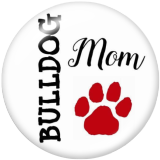 20MM GIGI MOM family Print glass snaps buttons