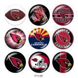 20MM team Sport glass snaps buttons