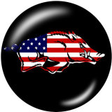 20MM team Sport glass snaps buttons