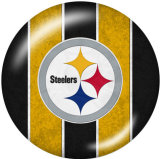 20MM team Sport glass snaps buttons