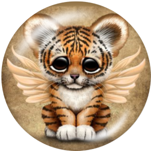 20MM animals Print glass snaps buttons