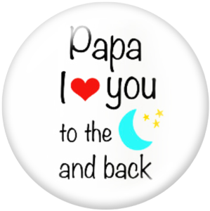 20MM family Print glass snaps buttons