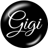 20MM GIGI MOM family Print glass snaps buttons
