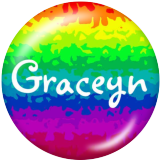 20MM GIGI MOM family Print glass snaps buttons