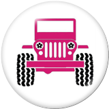 20MM  Car Print glass snaps button