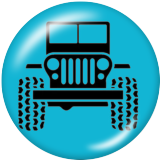 20MM  Car Print glass snaps button