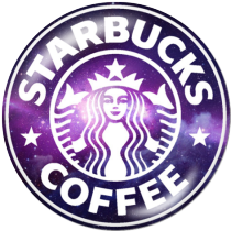 20MM Starbucks Print glass snaps buttons
