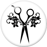 20MM hair stylist  Print glass snaps buttons