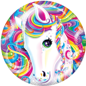 20MM unicorn Print glass snaps buttons