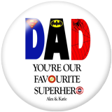 20MM MOM Mother's Day Print glass snaps buttons