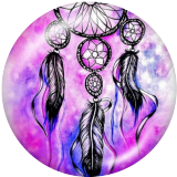 20MM Dream catcher Print glass snaps buttons