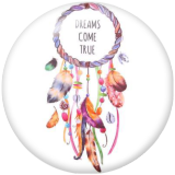 20MM Dream catcher Print glass snaps buttons