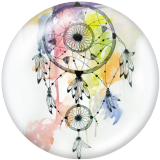 20MM Dream catcher Print glass snaps buttons