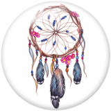 20MM Dream catcher Print glass snaps buttons