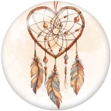 20MM Dream catcher Print glass snaps buttons