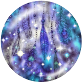 20MM Dream catcher Print glass snaps buttons