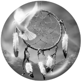 20MM Dream catcher Print glass snaps buttons