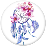20MM Dream catcher Print glass snaps buttons