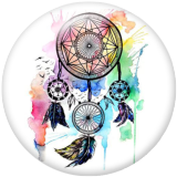 20MM Dream catcher Print glass snaps buttons