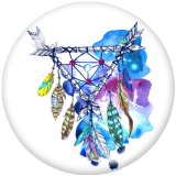 20MM Dream catcher Print glass snaps buttons