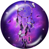20MM Dream catcher Print glass snaps buttons