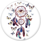20MM Dream catcher Print glass snaps buttons