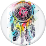 20MM Dream catcher Print glass snaps buttons