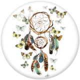 20MM Dream catcher Print glass snaps buttons