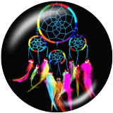 20MM Dream catcher Print glass snaps buttons