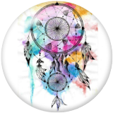20MM Dream catcher Print glass snaps buttons
