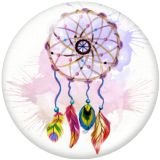 20MM Dream catcher Print glass snaps buttons