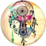 20MM Dream catcher Print glass snaps buttons