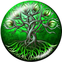 20MM Tree of life Print glass snaps buttons