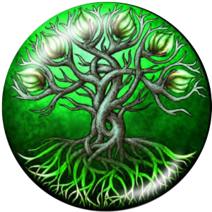 20MM Tree of life Print glass snaps buttons