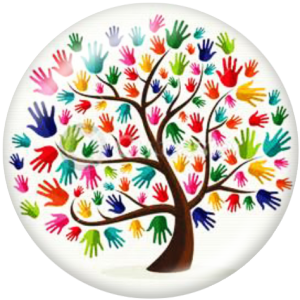 20MM Tree of life Print glass snaps buttons