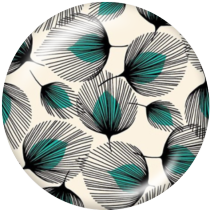 20MM design Print glass snaps buttons