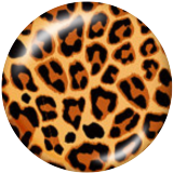 20MM Leopard Print Print glass snaps buttons