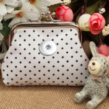 Snaps coin purse Storage bag fit 18mm snap button jewelry