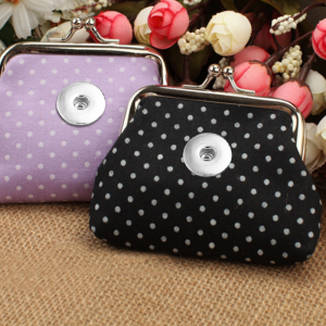 Snaps coin purse Storage bag fit 18mm snap button jewelry