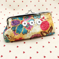 Snaps coin purse Storage bag Clutch bag fit 18mm snap button jewelry