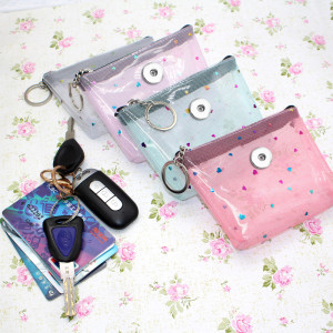 Snaps coin purse Storage bag fit 18mm snap button jewelry